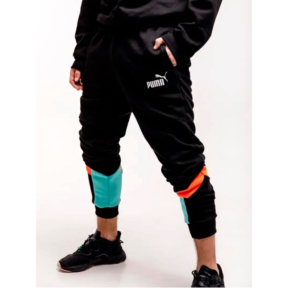 Puma Iconic MCS Track Pants Joggers Men's Size XXL Black Drawstring Retro Urban